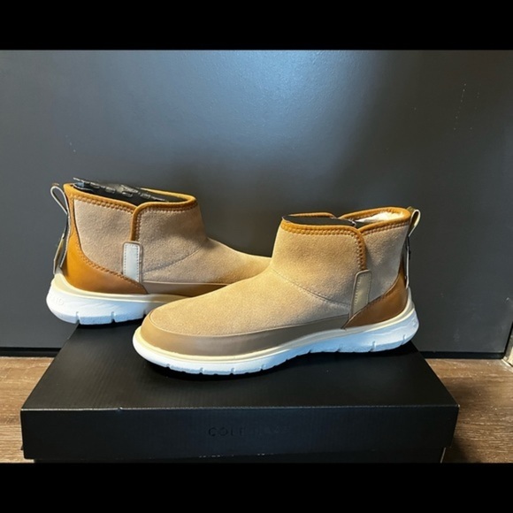 Cole haan zerogrand water resistant wr birch suede bootie - Picture 6 of 11